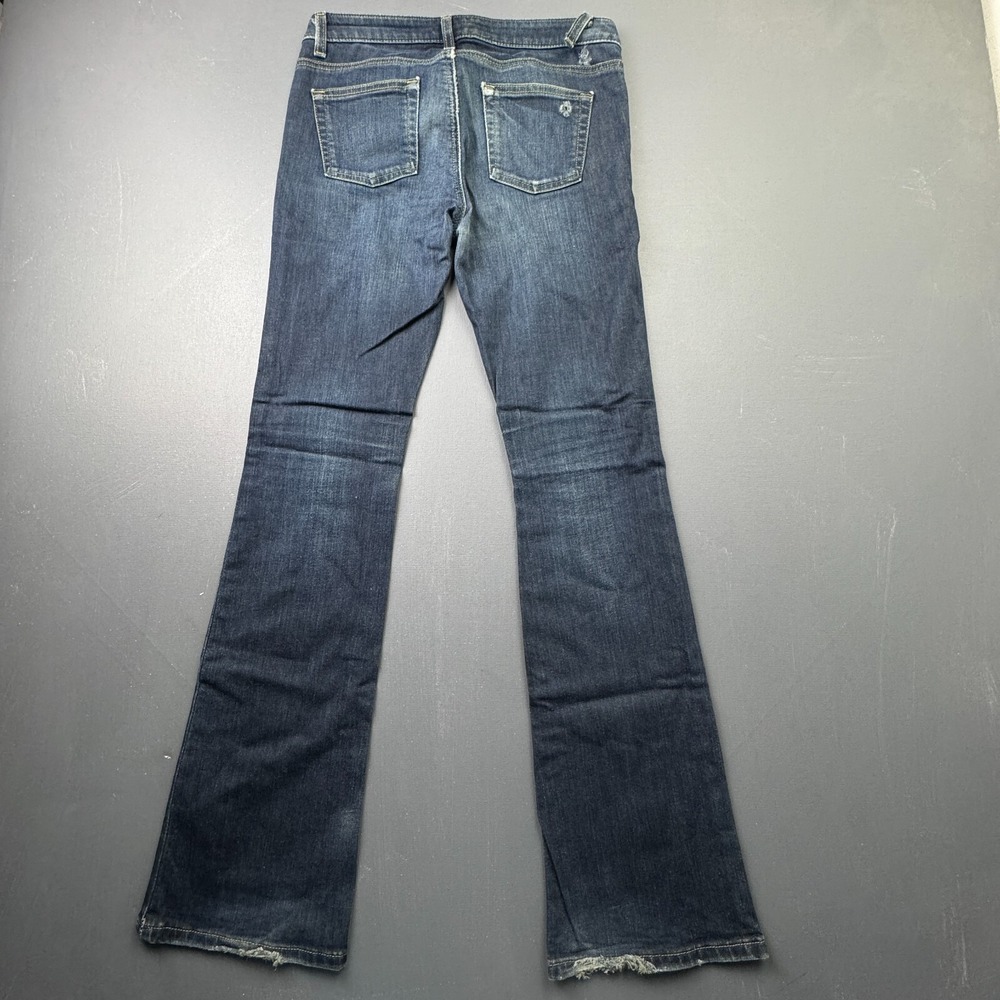 Michael Kors Jeans Women's 4 Bootcut Blue Faded Denim Dark Wash Classic - Picture 15 of 16